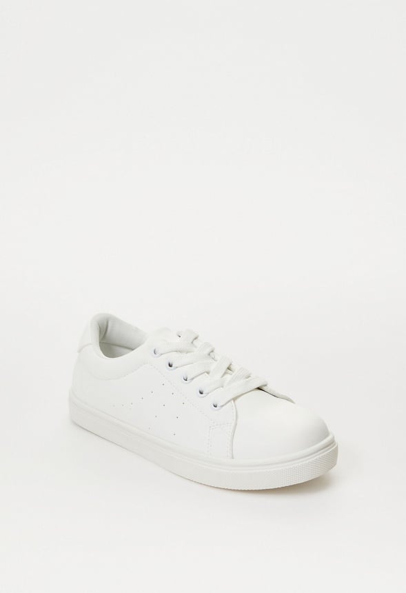 FabKids Faux Leather Lace Up Sneaker