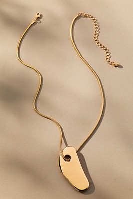 Anthropologie Delicate Sculptural Pendant Necklace